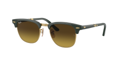 Ray-Ban  -  RB2176 - Clubmaster folding  136885 - Altın rengi üzeri yeşil