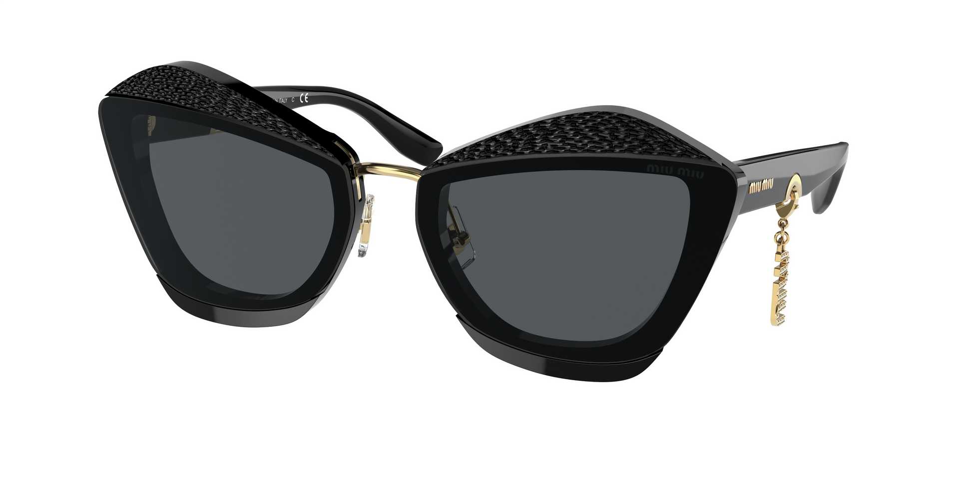 Miu Miu  -  MU 01XS  01Q5S0 - Si̇yah