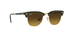 Ray-Ban  -  RB2176 - Clubmaster folding  136885 - Altın rengi üzeri yeşil