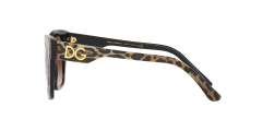Dolce Gabbana  DG4384  316313 - Siyah üzeri leopar desenli kahverengi